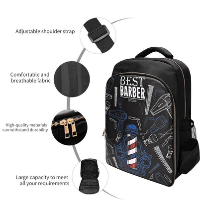 Sac à dos Coiffeur avec des Support pour Tondeuses et Outils Professionnels – حقيبة اغراض الحلاق