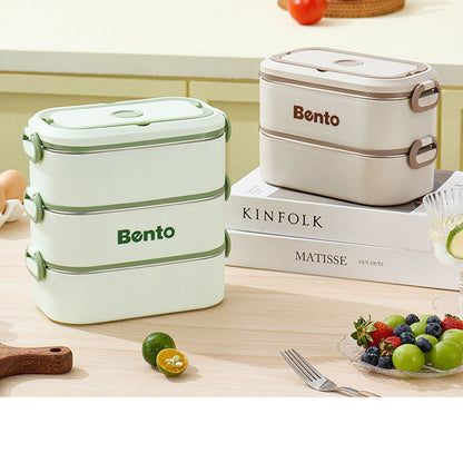 Boîte à lunch 3 Compartiment en Inox 304 , pratique et facile à transporter
