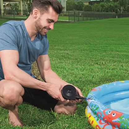 Piscine Ronde Gonflable Avec Bouée Et Ballon De Plage 122 x 20 cm Bestway #51124