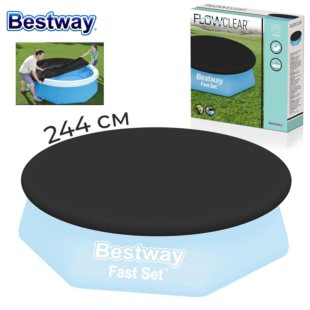 Grand bâche de piscine 244cm Bestway 58032 – غطاء مسبح تنزوت