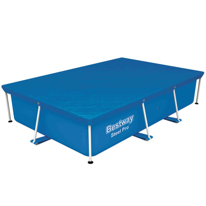 Grand bâche de piscine rectangulaire en polyéthylène 259 x 170 cm Bestway 58105 – غطاء مسبح