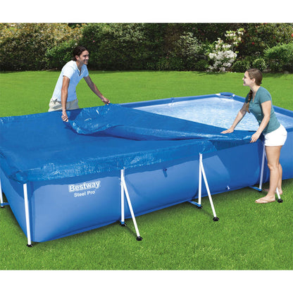 Grande bâche de piscine rectangulaire en polyéthylène 400 x 211 cm Bestway 58107 – غطاء مسبح