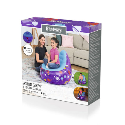 Chaise gonflable LED Kosmos 72 x 72 x 64cm Bestway 75122 – أريكة قابلة للنفخ