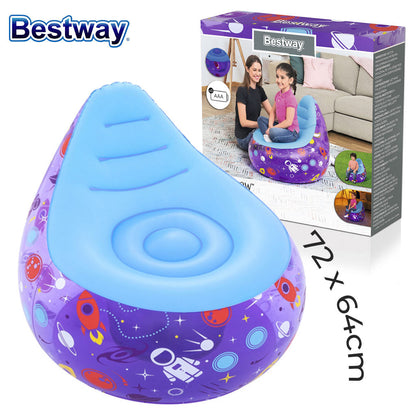 Chaise gonflable LED Kosmos 72 x 72 x 64cm Bestway 75122 – أريكة قابلة للنفخ تنزوت