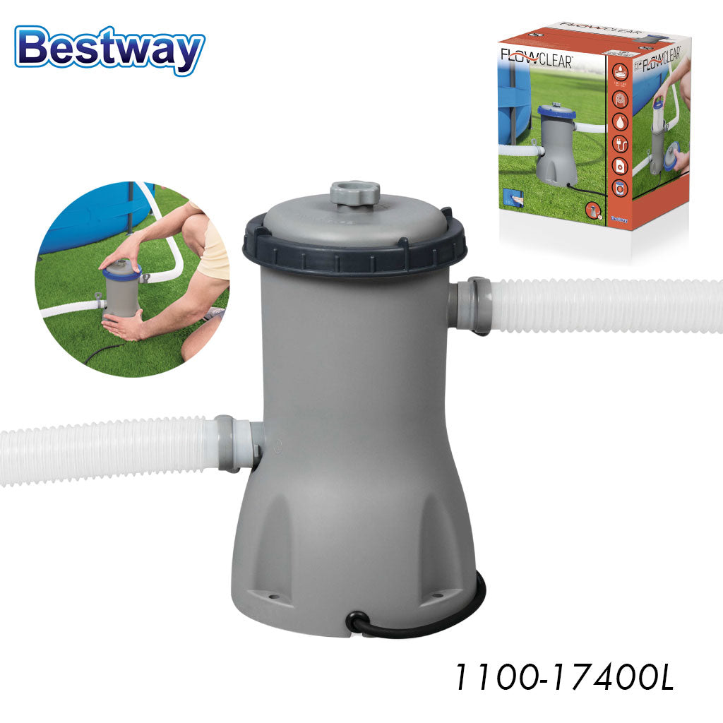 FlowClear Pompe de Filtre à Cartouche 1100-17400L Bestway 58386 تنزوت