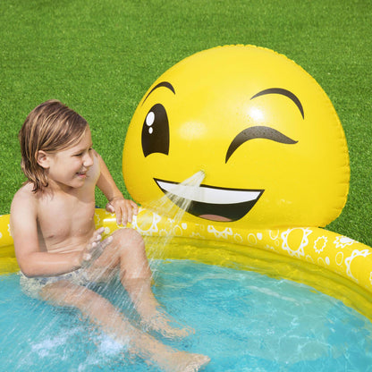 Piscine Gonflable Ronde Motif Emoji Pour Enfants 165 x 144 x 69 cm Bestway 53081