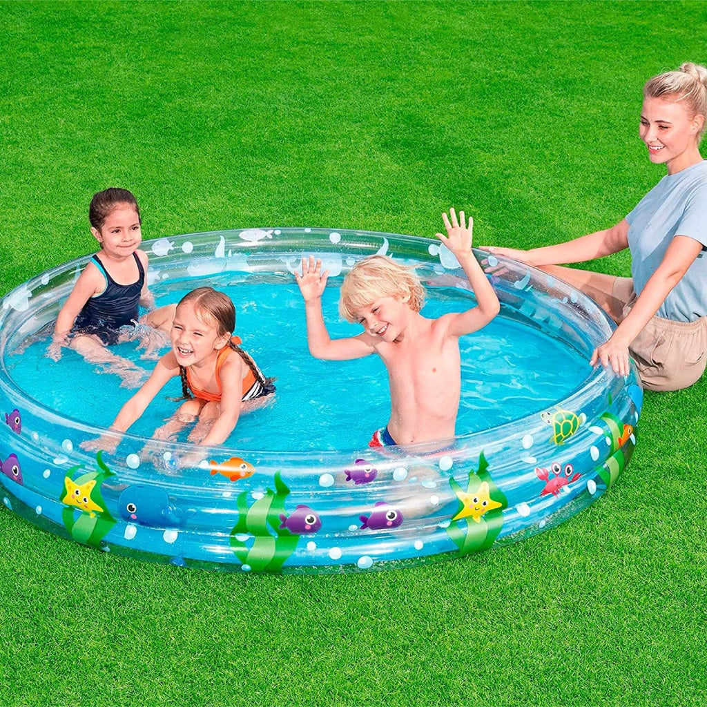 Piscine Gonflable Ronde Transparente Pour Enfants 183 x 33cm Bestway #51005