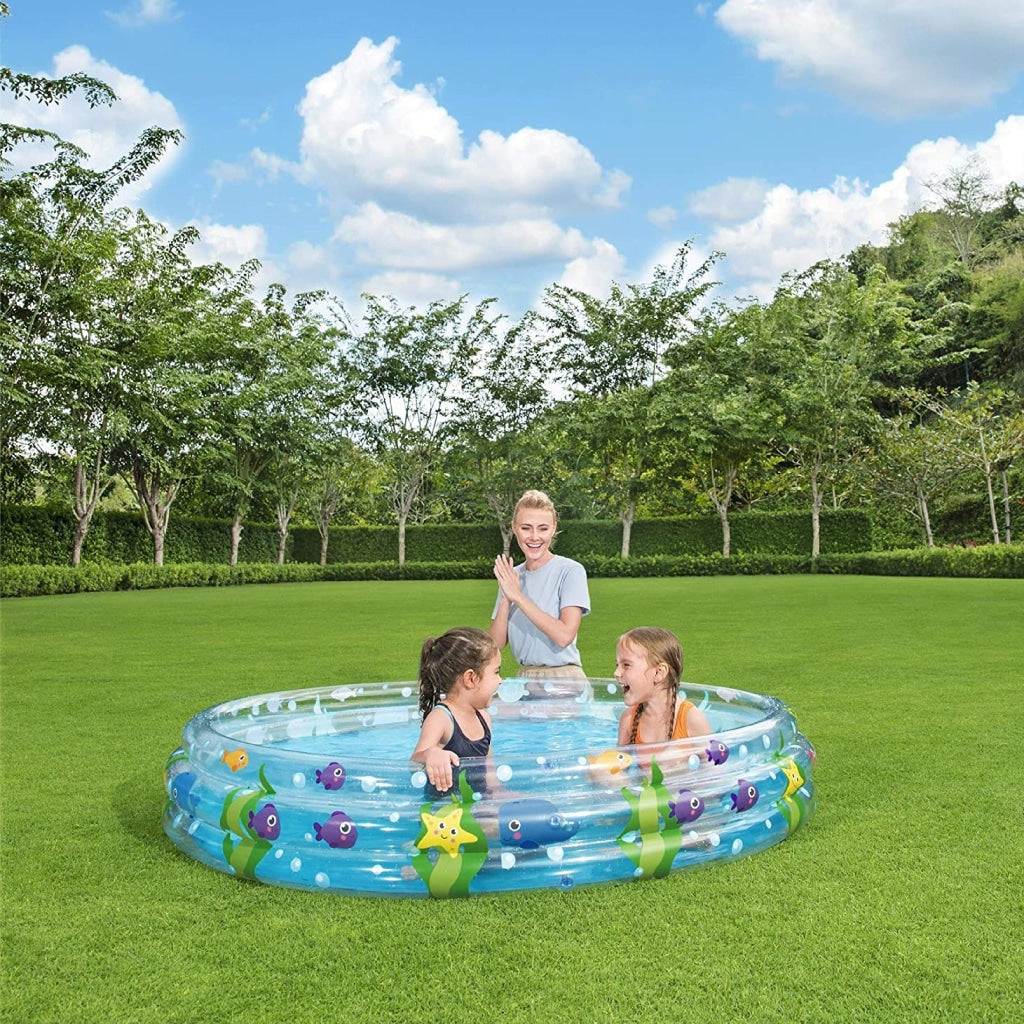 Piscine Gonflable Ronde Transparente Pour Enfants 183 x 33cm Bestway #51005