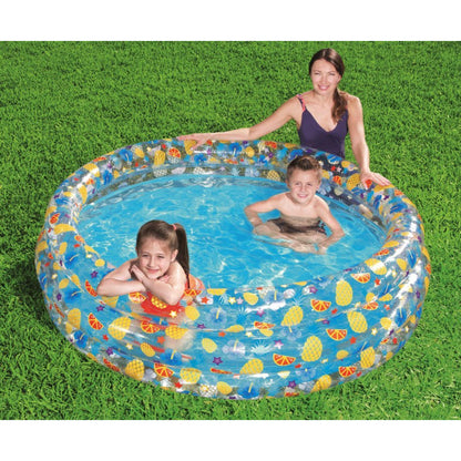 Piscine Ronde Gonflable en 3 Anneaux Fruits Pour Enfants Bestway 51048