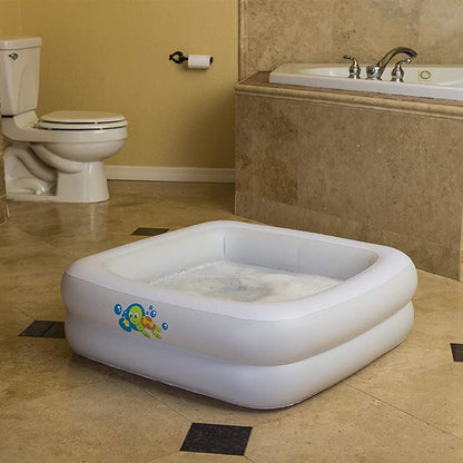 Baignoire Gonflable Carrée à Double Anneau Pour Bébé 86 x 86 x 25 cm Bestway 51116