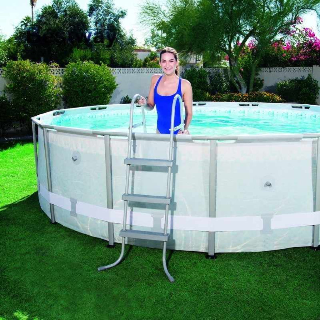 Bestway Echelle de Piscine 3 Marches 107cm 150kg 58335