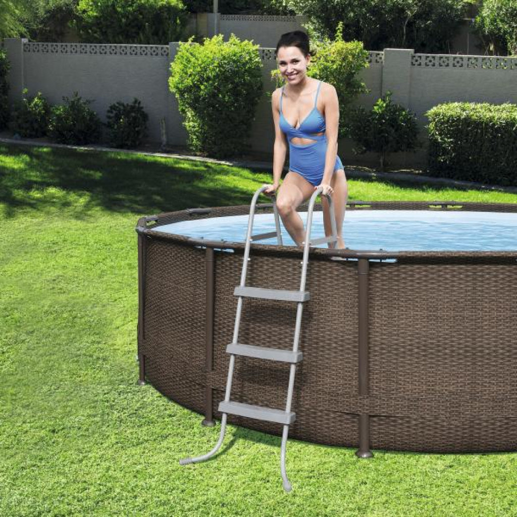 Bestway Echelle de Piscine 3 Marches 107cm 150kg 58335