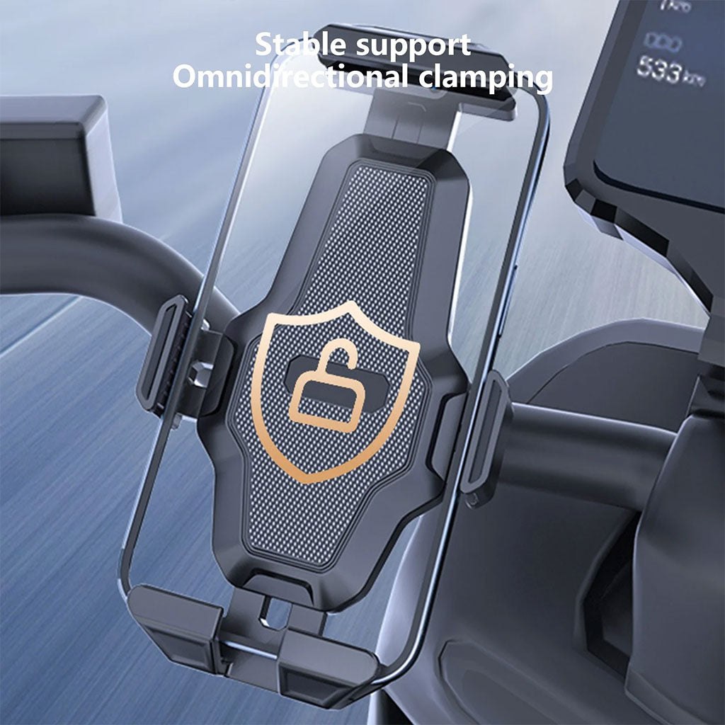 Support Téléphone Vélo et Moto Auto-Lock Rotation 360° – حامل هواتف للدراجات