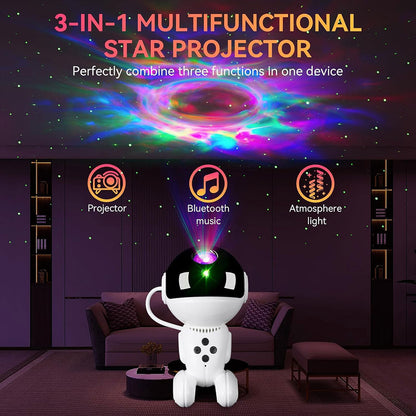Projecteur et Haut Parleur Robot Galaxy Black Hole Contrôle APP