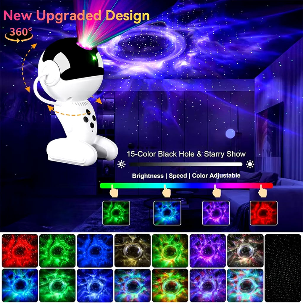 Projecteur et Haut Parleur Robot Galaxy Black Hole Contrôle APP