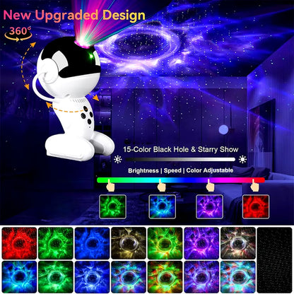 Projecteur et Haut Parleur Robot Galaxy Black Hole Contrôle APP