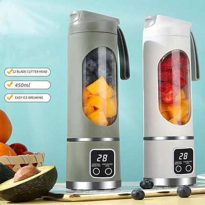 Blender à jus portables rechargeable, tasses de presse-agrumes multifonctionnelles