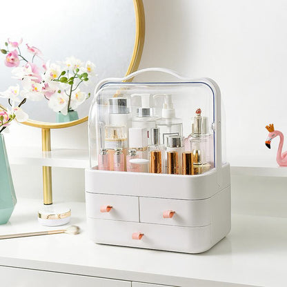Boîte De Rangement Pour Maquillage Et Cosmétiques Avec 3 Tiroirs
