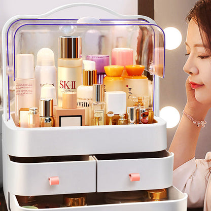 Boîte De Rangement Pour Maquillage Et Cosmétiques Avec 3 Tiroirs