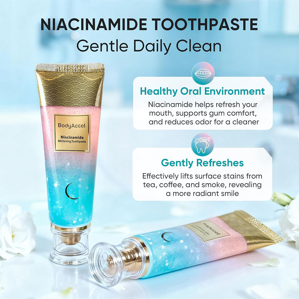 Dentifrice blanchissant à la niacinamide BodyAccel – معجون تبييض الأسنان