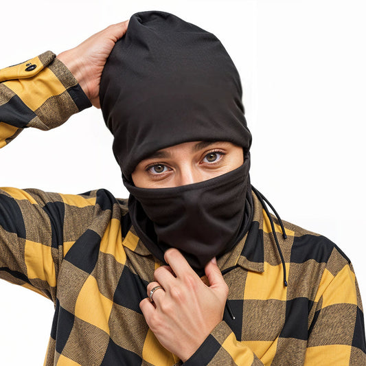 Cagoule Full-Face pour une protection complète du visage noir V2 – قناع وجه كامل - تنزوت