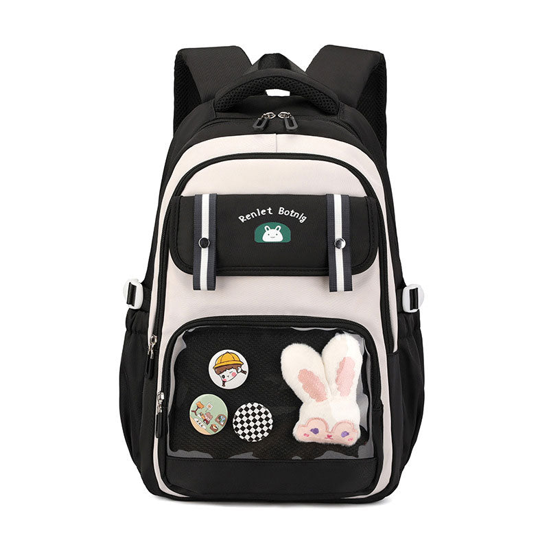 Sac à Dos Scolaire pour Enfants Style Kawaii BoShiKai Noir – حقيبة ظهر مدرسية للأطفال أسود