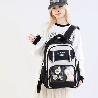 Sac à Dos Scolaire pour Enfants Style Kawaii BoShiKai Noir – حقيبة ظهر مدرسية للأطفال أسود