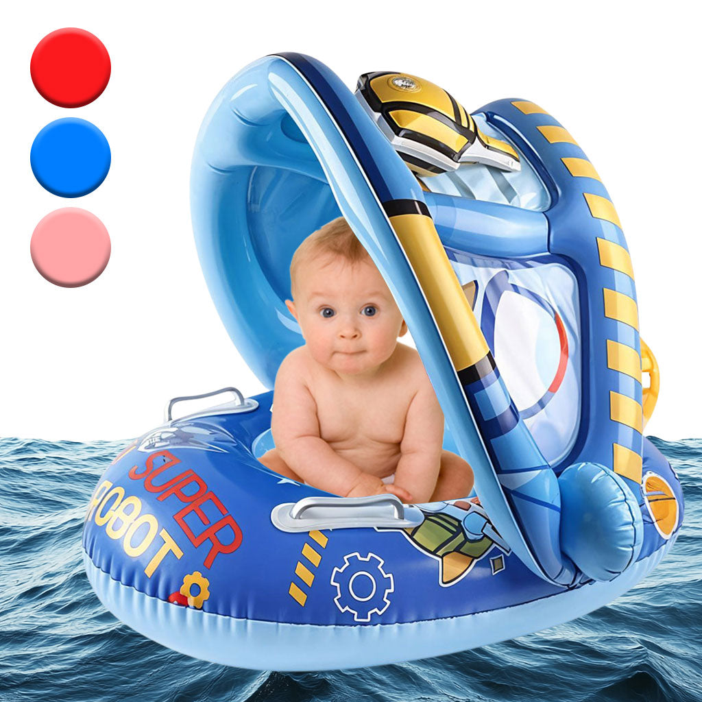 Bouée de natation gonflable pour bébé avec toit – عوامة أطفال مع مظلة تنزوت