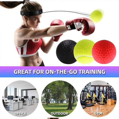 Balle de Boxe Reflex pour améliorer la coordination œil-main 3Pcs