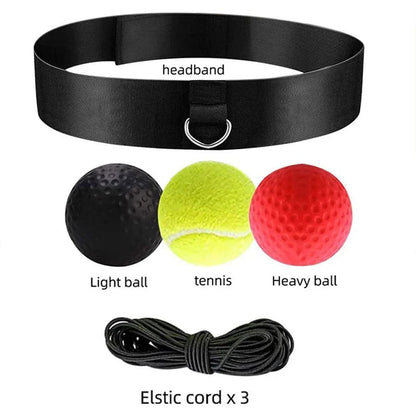 Balle de Boxe Reflex pour améliorer la coordination œil-main 3Pcs