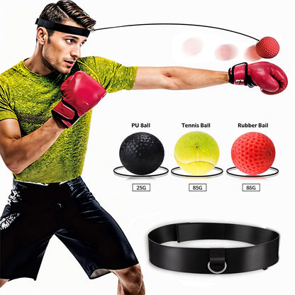 Balle de Boxe Reflex pour améliorer la coordination œil-main 3Pcs تنزوت