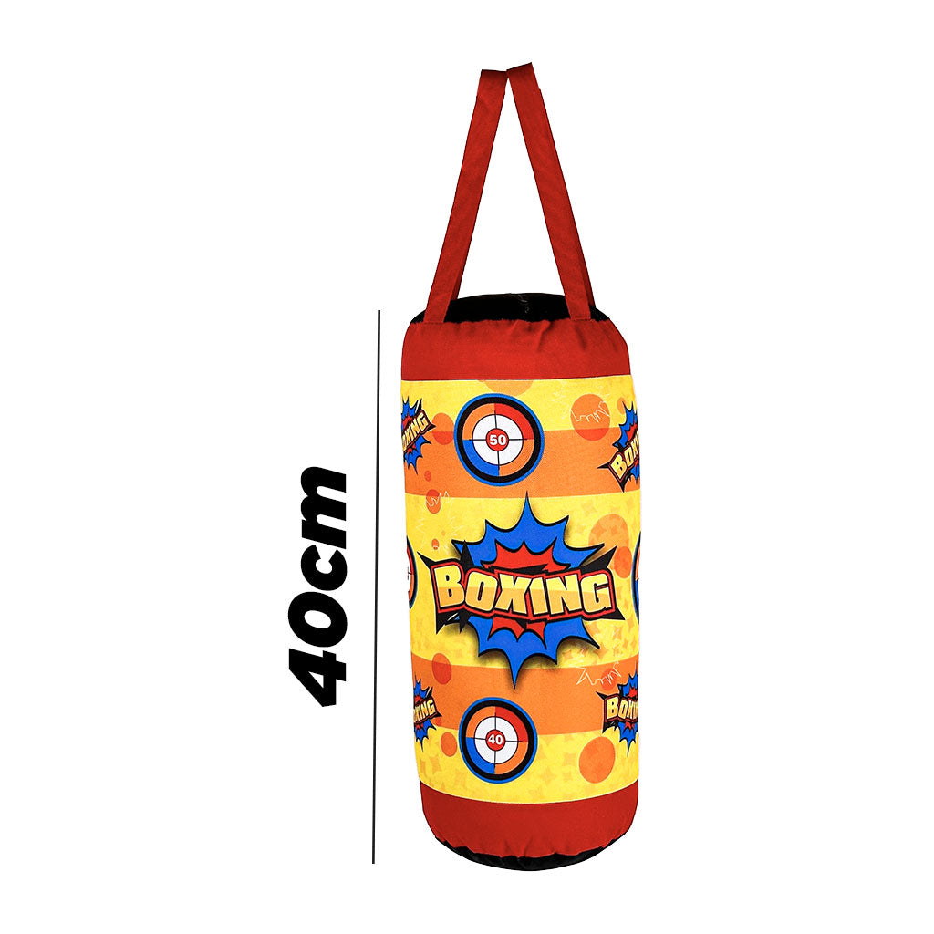 Ensemble de Boxe pour Enfants Sac de Frappe Suspendu avec Gants Jeu de 3 Pièces – طقم كيس ملاكمة 3 قطع