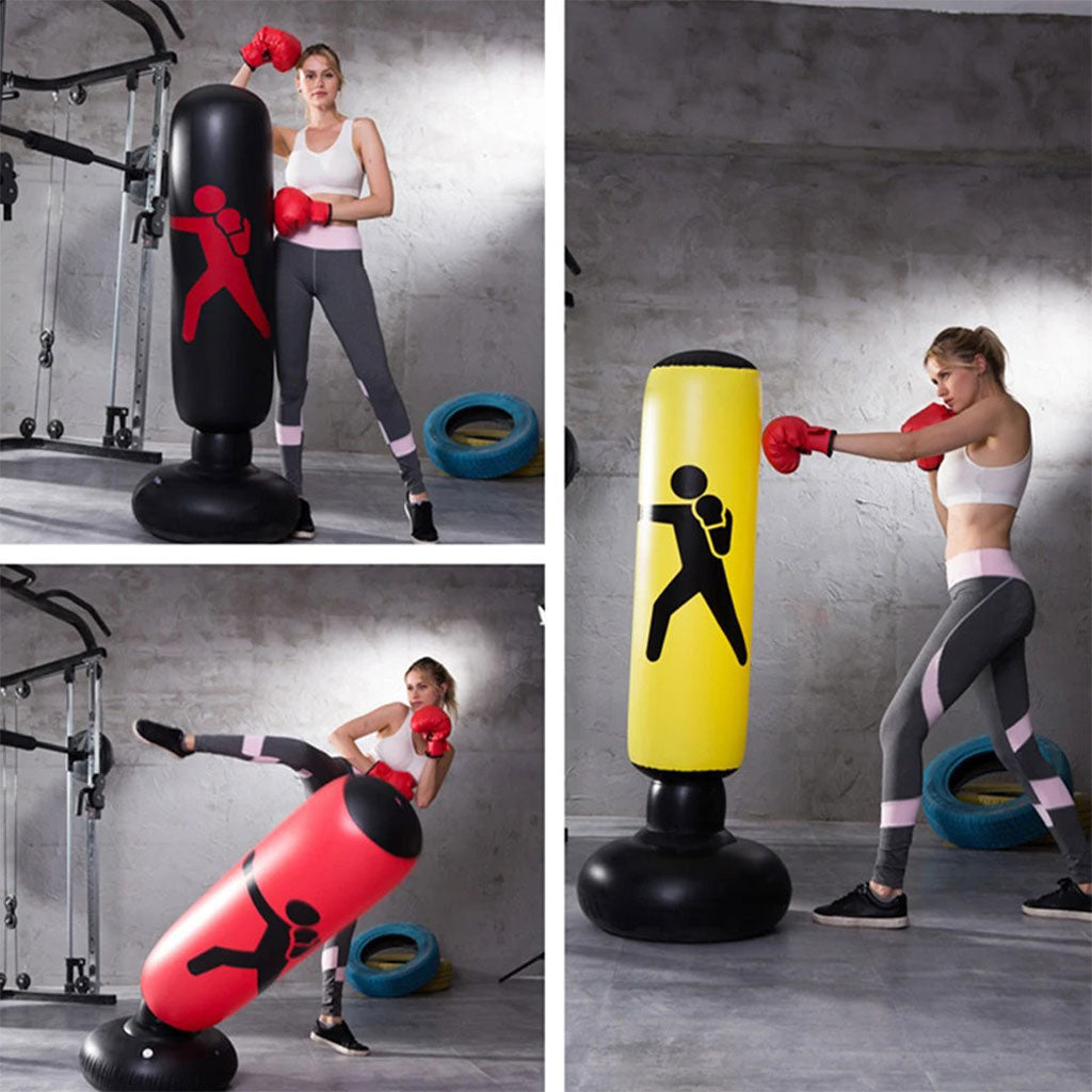 Sac de Boxe Gonflable sur Pied 160cm pour Enfants et Adultes – كيس ملاكمة قابل للنفخ
