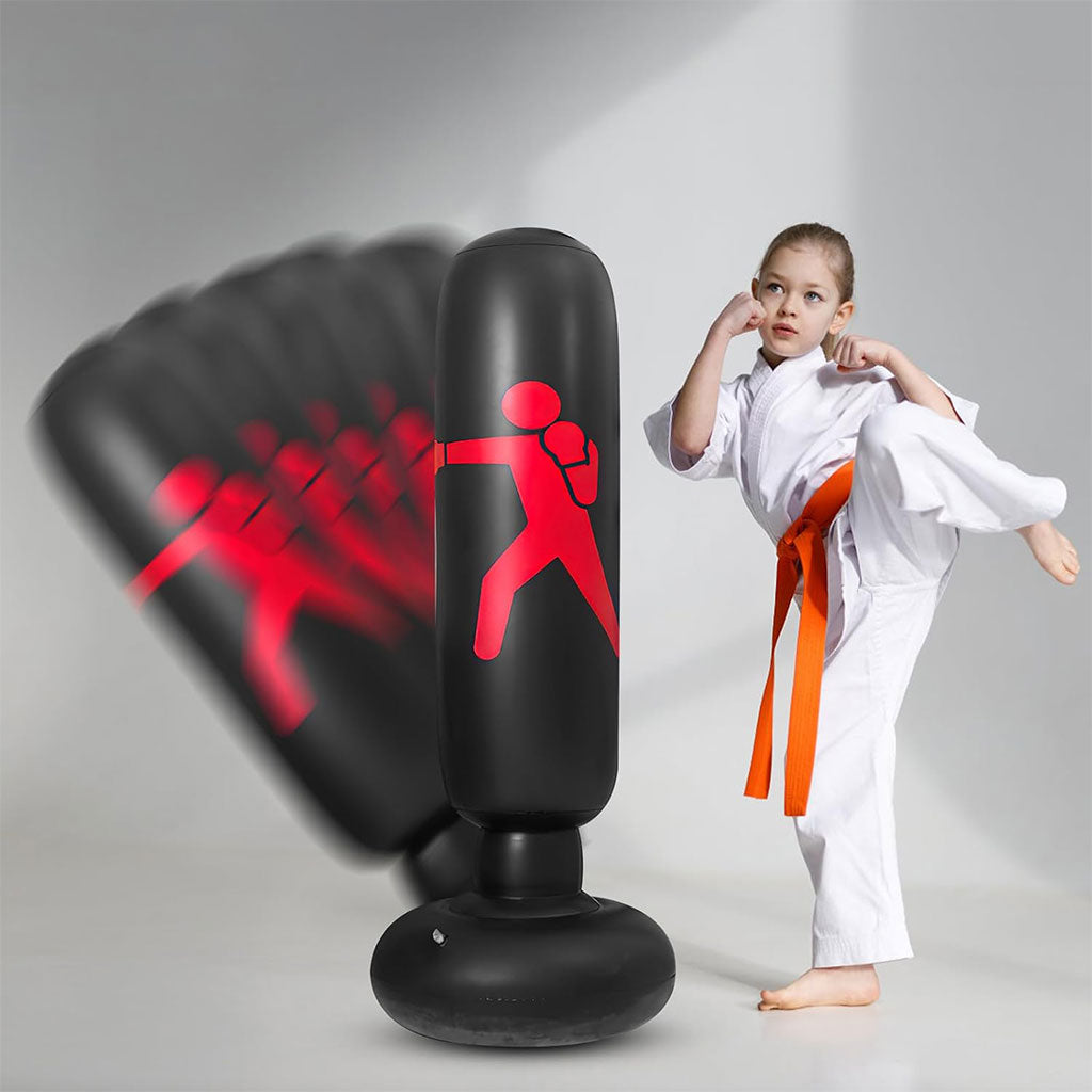 Sac de Boxe Gonflable sur Pied 160cm pour Enfants et Adultes – كيس ملاكمة قابل للنفخ