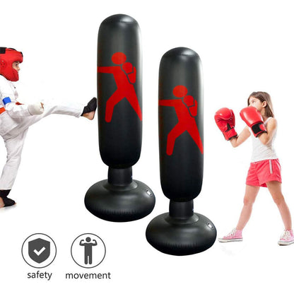 Sac de Boxe Gonflable sur Pied 160cm pour Enfants et Adultes – كيس ملاكمة قابل للنفخ
