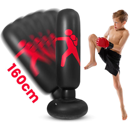 Sac de Boxe Gonflable sur Pied 160cm pour Enfants et Adultes – كيس ملاكمة قابل للنفخ