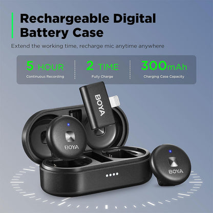 Microphone Cravate Sans Fil BOYA Omic-U IPhone Type C – ميكروفون بويا أصلي