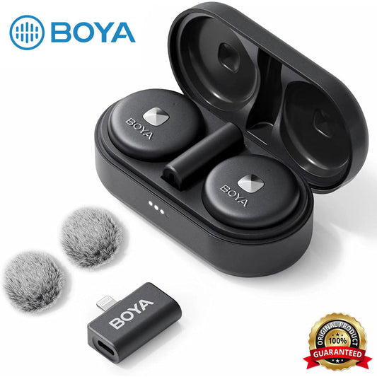 Microphone Cravate Sans Fil BOYA Omic-U IPhone Type C – ميكروفون بويا أصلي تنزوت