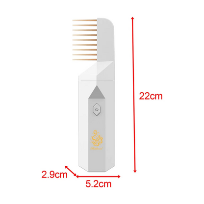 Brûleur d’encens électronique avec peignes à cheveux – Ramadan Bukhoon