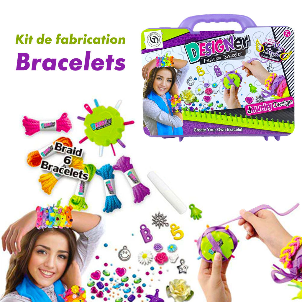 Kit de Fabrication de Bracelets Créatifs pour Filles تنزوت