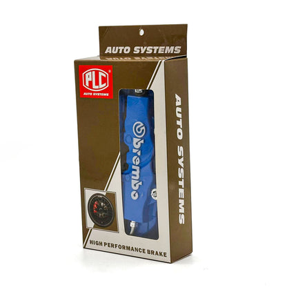 Lot de 2 caches étriers de frein de voiture durables 3D 25cm