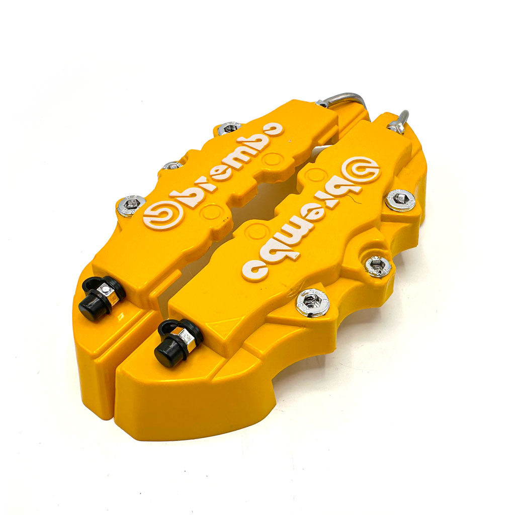 Lot de 2 caches étriers de frein de voiture durables 3D 25cm