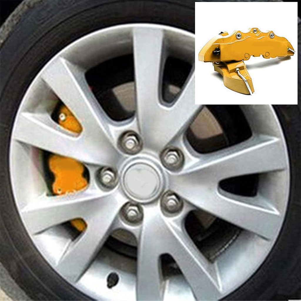 Lot de 2 caches étriers de frein de voiture durables 3D 25cm