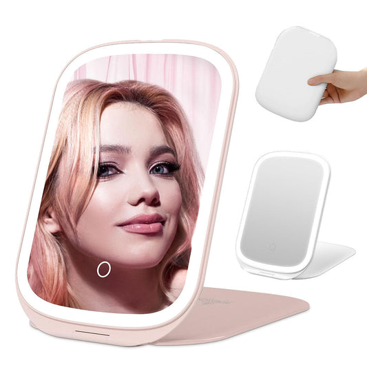 Miroir et Veilleuse LED Ajustable 3 couleur Rechargeable تنزوت