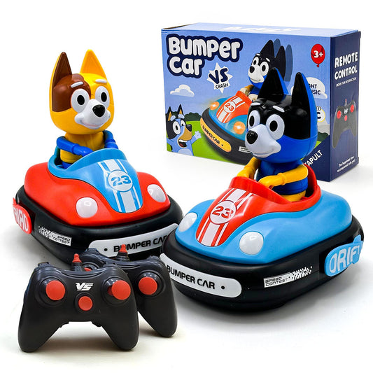 Voiture Télécommandée Crash Bumper Rechargeable 2Pcs pour Enfants – لعبة سيارات اللاسلكية للأطفال - تنزوت