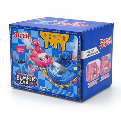 Voiture Télécommandée Stitch Bumper Car Rechargeable 2Pcs pour Enfants – لعبة سيارات اللاسلكية للأطفال ستيتش
