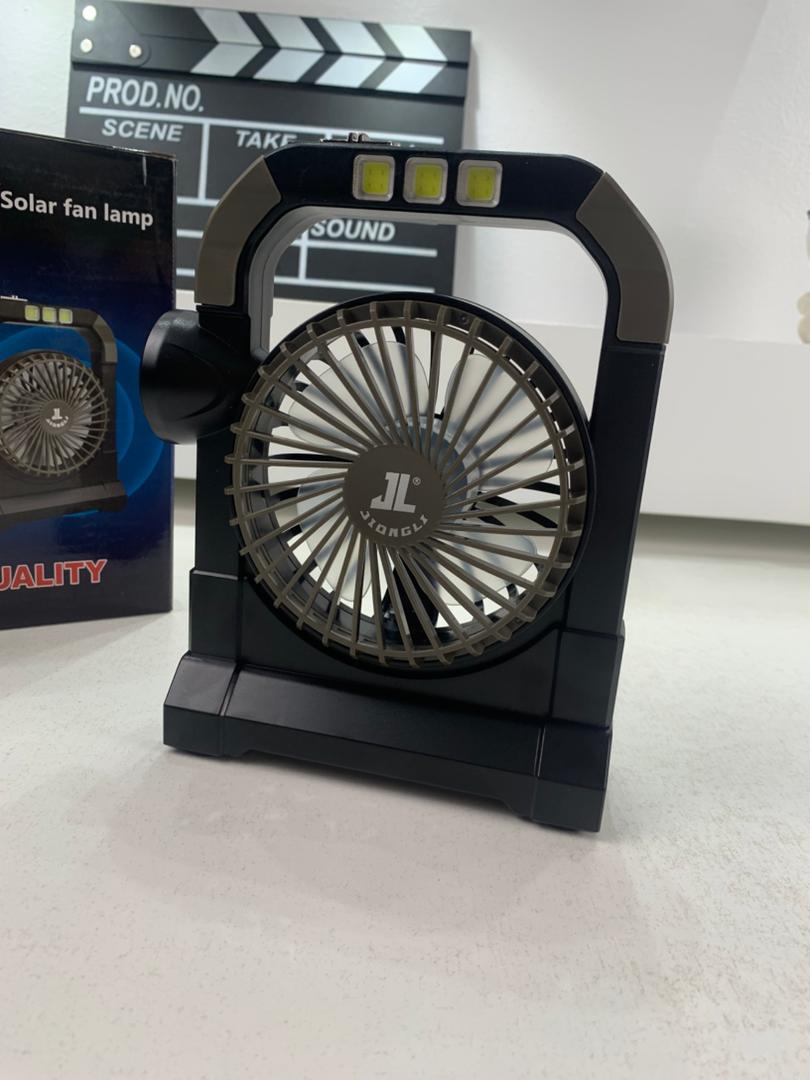 Ventilateur portable rechargeable avec lampe torche JL-9522 – مروحة محمولة مع مصباح