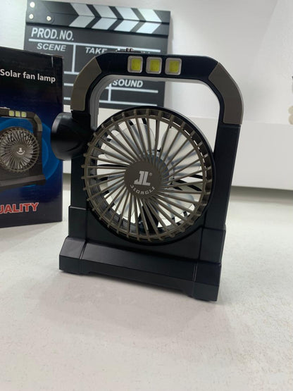 Ventilateur portable rechargeable avec lampe torche JL-9522 – مروحة محمولة مع مصباح