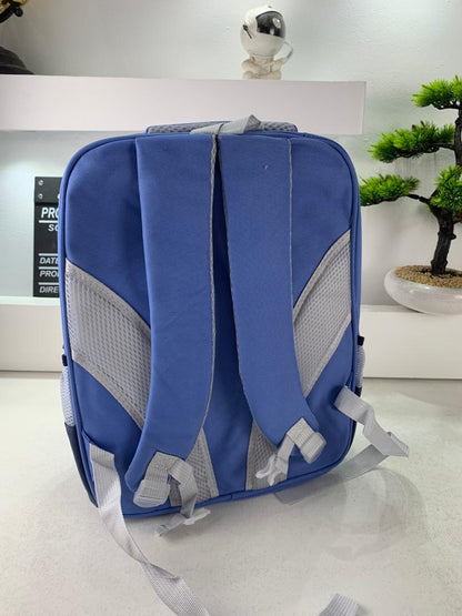 Sac à Dos Enfant Space Design Ludique Multi-Poches Bleu – حقيبة مدرسية للأطفال لون أزرق