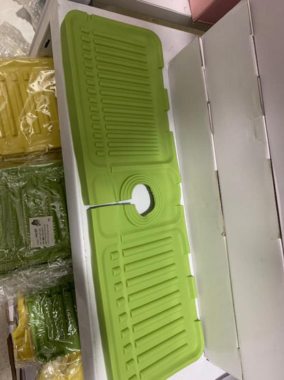 Pack Tapis de drainage avec pare-éclaboussures en silicone pour évier de cuisine